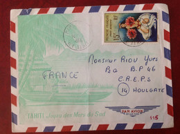 Papeete Tahiti Poste Aerienne - Cartas & Documentos