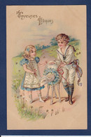 CPA Enfant Children Gaufrée Embossed Non Circulé Mouton - Autres & Non Classés