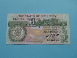 1 Pound ( B746118 ) The States Of GUERNSEY ( For Grade, Please See Photo ) UNC ! - Guernsey
