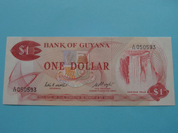 1 - One Dollar ( A94 050593 ) Bank Of GUYANA ( For Grade, Please See Photo ) UNC ! - Ghana