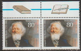 Deutschland 1995 Nr.1826 Paar ** Postfrisch 200.Geb. Leopold Von Ranke ( A5 ) - Unused Stamps