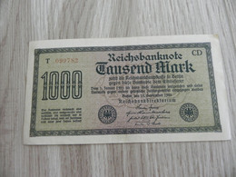 Deutschland Germany 1000 Mark 1922 - 1000 Mark