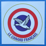 Le Canard Français  - Fond Blanc  -  Autocollants - Autocollant - Pegatinas