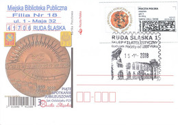 POLAND Envelo Stamp Ruda Slaska - Post Office Building 2018 - POWA - Briefe U. Dokumente