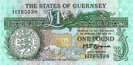 GUERNESEY 1980 1 Pound - P.48b Neuf UNC - Guernsey
