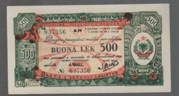 ALBANIA, P FX  9,  500 Buona  Lek , 1953 , Almost UNC Presque Neuf, 20% Discount - Albanie