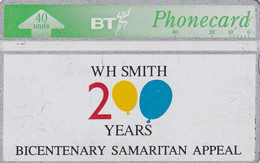 UK - W.H.Smith 200 Years/Samaritan Appeal(BTA043), Tirage 28000, CN : 227C, Used - BT Emissioni Pubblicitarie