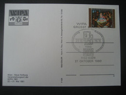 Österreich 1981- Werbekarte WIPA 1981 Grüsst München, Sonderstempel Vom 27. Oktober 1980 - Covers & Documents