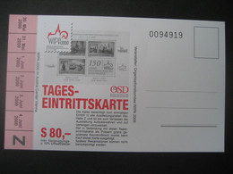 Österreich 2000- Tages-Eintrittskarte Zur WIPA2000 Ungebraucht - Covers & Documents