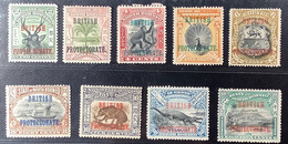 North Borneo 1901 BRITISH PROTECTORATE 9 Values SG= 221 £ Incl. SG 134 Unused (*) VF  (crocodile Sun Bear Ours - Borneo Septentrional (...-1963)