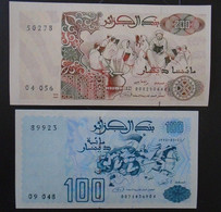 ALGERIA, P 137 + 138,  100 + 200 Dinars , 1992 , UNC Neuf - Algérie