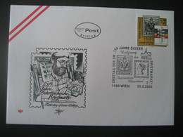 Österreich 2000- FDC Sonderbeleg 150 Jahre Österreichische Briefmarke Mit Sonderstempel Eröffnung Der WIPA2000 - Covers & Documents