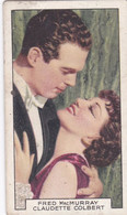 Film Partners 1935 - 2 Fred MacMurray Claudette Colbert "Gilded Lily"  - Gallaher Cigarette Card - Original - Gallaher