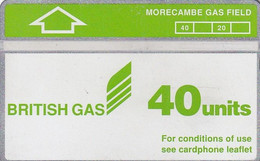 UK(L&G) - Morecambe Gas Field, British Gas(CUR009, 40 Units), CN : 227A, Tirage 14800, Used - Petrole