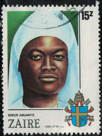 Zaïre 1986 Oblitéré Used Religion Soeur Clémentine Anuarite Y&T CD 1236 SU - Used Stamps