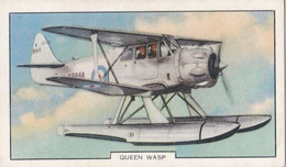 Aeroplanes 1939 - Queen Wasp, Flying Boat - Gallaher Cigarette Card - Original, Military Aircraft - Gallaher