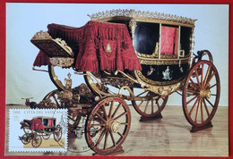 VATICANO VATIKAN VATICAN 1997 CAROZZE AUTO PONTIFICE POPE COACH CARS LIMOUSINE MAXIMUM-CARD BERLINA CARDINALE BONAPARTE - Cartas & Documentos