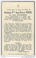 ATTERT ..-- Mme Marie EINSWEILER, Veuve De Mr Jean - Pierre FOUSS , Née En1870 à SCHOCKVILLE , Décédée En 1949 . - Attert
