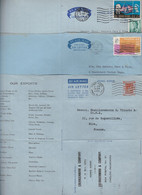 HONG KONG  5 LETTRES ET 2 ENTIERS POSTAUX COMPLETS AVEC CORRESPONDANCE - Covers & Documents