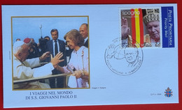 VATICANO VATIKAN VATICAN 2004 SPAGNA ESPANA SPAIN POPE JOHN PAUL II VISIT VISITA PAPA GIOVANNI PAOLO II FDC - Cartas & Documentos