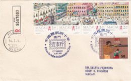 Macau, Macao, FDC, (352), 40 Anos Das Senhas De Alimentação Na China 1995, Registada - FDC