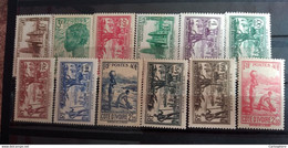 Cote D'Ivoire 1939-42 Série Courante 151-161, 12 Val * Charnière MH - Unused Stamps