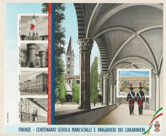 2020 ITALIA ✨ 100° SCUOLA MARESCIALLI E BRIGADIERI Dei CARABINIERI ⚔ Grande Foglietto Di 1 Valore + 4 Chiudilettera - 2011-20: Mint/hinged
