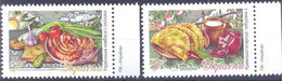 2021. Ukraine, Ukrainian Gastronomy, Sansage & Crimea Tatar Pasties, 2v,  Mint/** - Ukraine