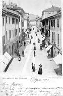 Cartolina Un Saluto Da CHIASSO Viaggiata Nel 1903 Perfetta E Rarissima!! - Chiasso