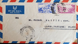 LEBANON -  STAMPS COVER FROM BEIRUT TO FRANCE. - Libanon