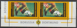 Deutschland 1995 Nr.1833 Paar ** Postfrisch Deutscher Fußballmeister Borussia Dortmund ( A403 ) - Unused Stamps