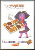 Carte Postale - Variétés Confiseur - L'Alsacienne-Biscuits - Illustration : Hervé Morvan - Morvan