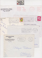 Lot 6 Documents Thème SKI NAUTIQUE Waterskiing : Timbre Flamme EMA Empreinte Dont Championnat Du Monde - Wasserski