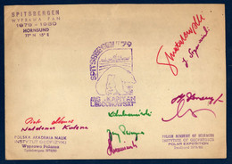 NORWAY Spitsbergen 1979-1980 Polish Polar Expedition Many Sign SUP - Expéditions Arctiques