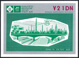 F7997 - TOP Aue QSL Karte - Werbekarte Besteck - DDR - Radio