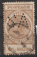 Australia South Australia  1904  SG  288  1/-d Perfin S A  Fine Used - Oblitérés