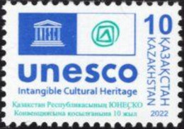 Kazakhstan - 2022 - UNESCO Cultural Heritage In Kazakhstan - 10th Anniversary - Mint Stamp - Kazajstán