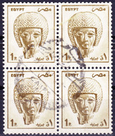 Egypte YT 1264 Mi 1498 Année 1985 (Used °) Bloc De 4 - Used Stamps