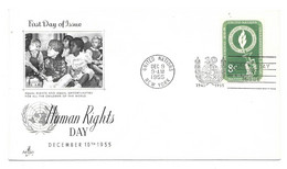 UNITED NATIONS -- FDC NEW YORK  1955 - Briefe U. Dokumente