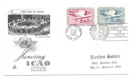 UNITED NATIONS -- FDC NEW YORK  1955 - Lettres & Documents