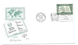 UNITED NATIONS -- FDC NEW YORK  1955 - Storia Postale