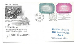 UNITED NATIONS -- FDC NEW YORK  1955 - Storia Postale