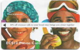St. Lucia - C&W (GPT) - 10% Off Overseas Calls - 254CSLA - 1998, 30.000ex, Used - Saint Lucia
