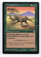 MAGIC The GATHERING  "Charging Rhino"---PORTAL (MTG--156-2) - Otros & Sin Clasificación