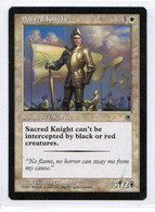 MAGIC The GATHERING  "Sacred Knight"---PORTAL (MTG--156-7) - Otros & Sin Clasificación