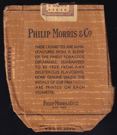 1882 USA Vintage PHILIP MORRIS & Co. Ltd., Empty CIGARETTE Packet   (**) FRONT AND BACK IMAGE - Etuis à Cigarettes Vides