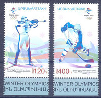 2022. Mountainous Karabakh, Winter Olympic Games Beijing'2022, 2v Perf, Mint/** - Arménie