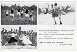 52629 - Deutsches Reich - 1936 - AnsKte Handball Endspiel Eimsbütteler TV, Eiskunstlauf, Florett-Fechten, Ungebraucht - Balonmano