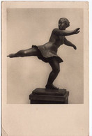 52653 - Deutsches Reich - 1936 - AnsKte Olympia-Kunstausstellung - Schweiz "Schlittschuhlaeuferin", Gebraucht - Olympische Spiele