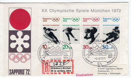 52667 - Bund - 1971 - Winterolympiade-Block EF A R-Bf SoStpl KOBLENZ - ... POST-SPORTVEREIN ... -> Ingelheim - Sonstige & Ohne Zuordnung